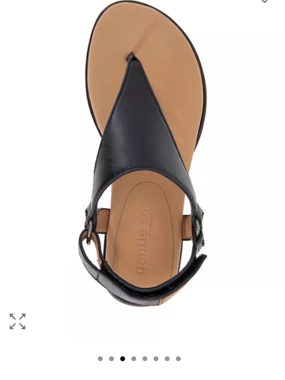 Kenneth Cole Black Pointed Thong Slingback Sandals - Picture 11 of 12